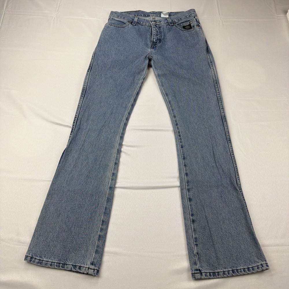Harley-Davidson Women's Mid Rise Boot Cut Jeans Medium Indigo 4R (28x32)